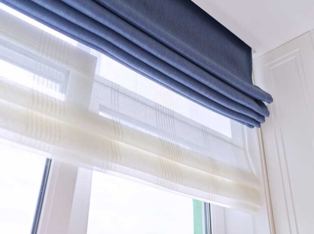 Roman Blinds for Better Light Control and Privacy in Perth Homes Modern Roman blinds for stylish light control and privacy in a contemporary Perth home interior