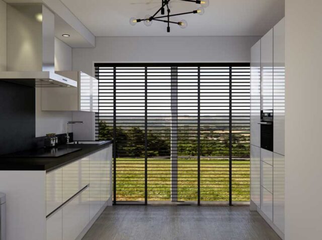 Are Plantation Shutters Perth Worth It? Modern Perth home featuring custom plantation shutters that enhance privacy, natural light and home value